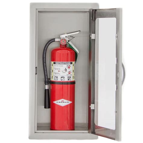 stainless steel fire extinguisher cabinet price|fire extinguisher cabinets semi recessed.